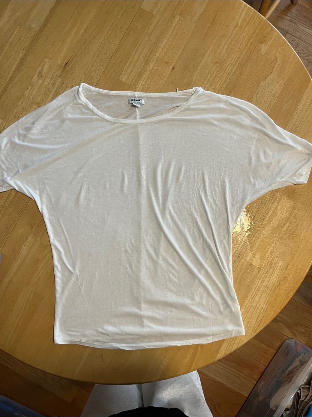 Old Navy White Relaxed Dolman Short Sleeve Tee Women’s Medium